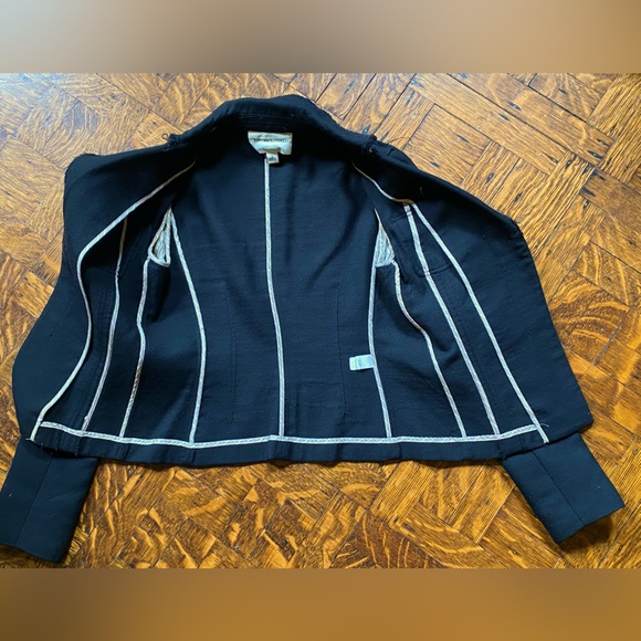 Banana Republic Black Wool Blazer - Size 0 - Picture 6 of 15